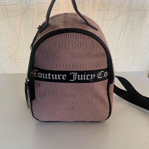 Juicy Couture Handbags - Juicy Couture Embossed Mauve Backpack